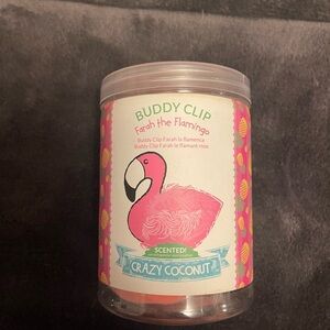 🌊 Scentsy Buddy Clip FARAH THE FLAMINGO Plush Crazy Coconut Scent RARE